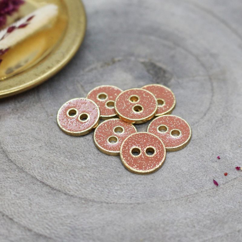 Boutons Joy Glitter Melba Atelier Brunette