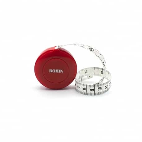 Round-extra large automatic tape measure (red)
