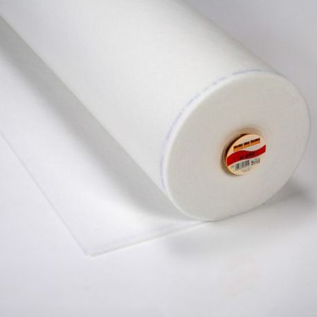 Molleton thermocollant épais - Blanc x 10 cm