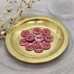 Glossy Buttons - Terracotta