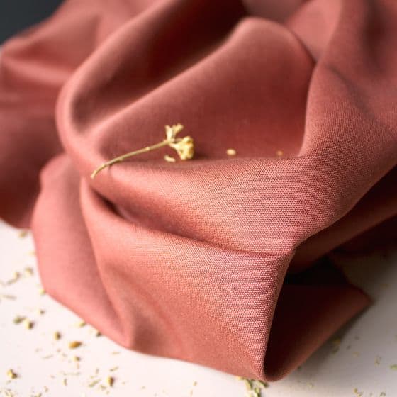 Linen Chestnut Fabric