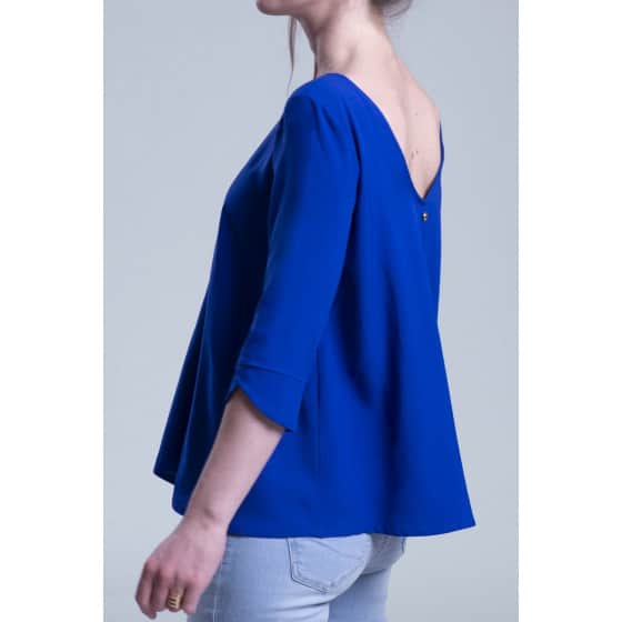 Royal blue hotsell dress blouse