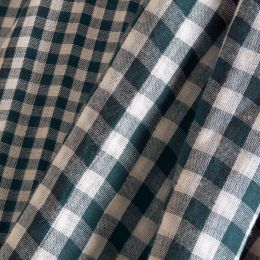 Gingham Off-White Smokey Fabric Remnants