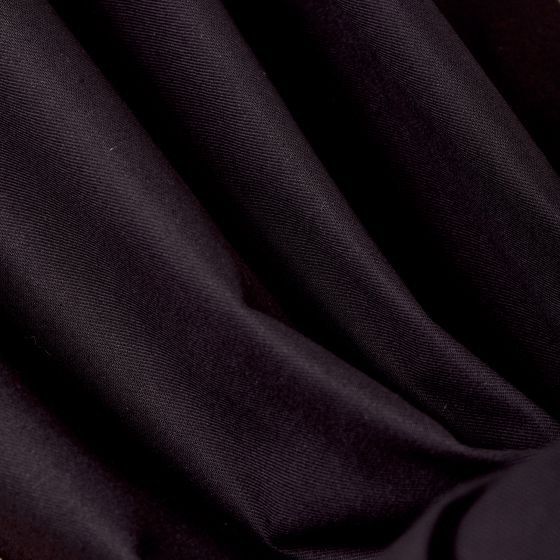 Cotton Linen Twill Black Fabric