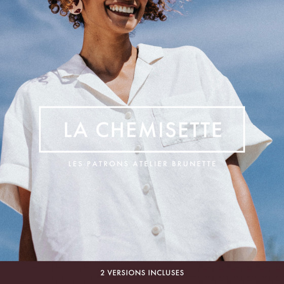 The designer's photo of a finished La Chemisette Shirt.