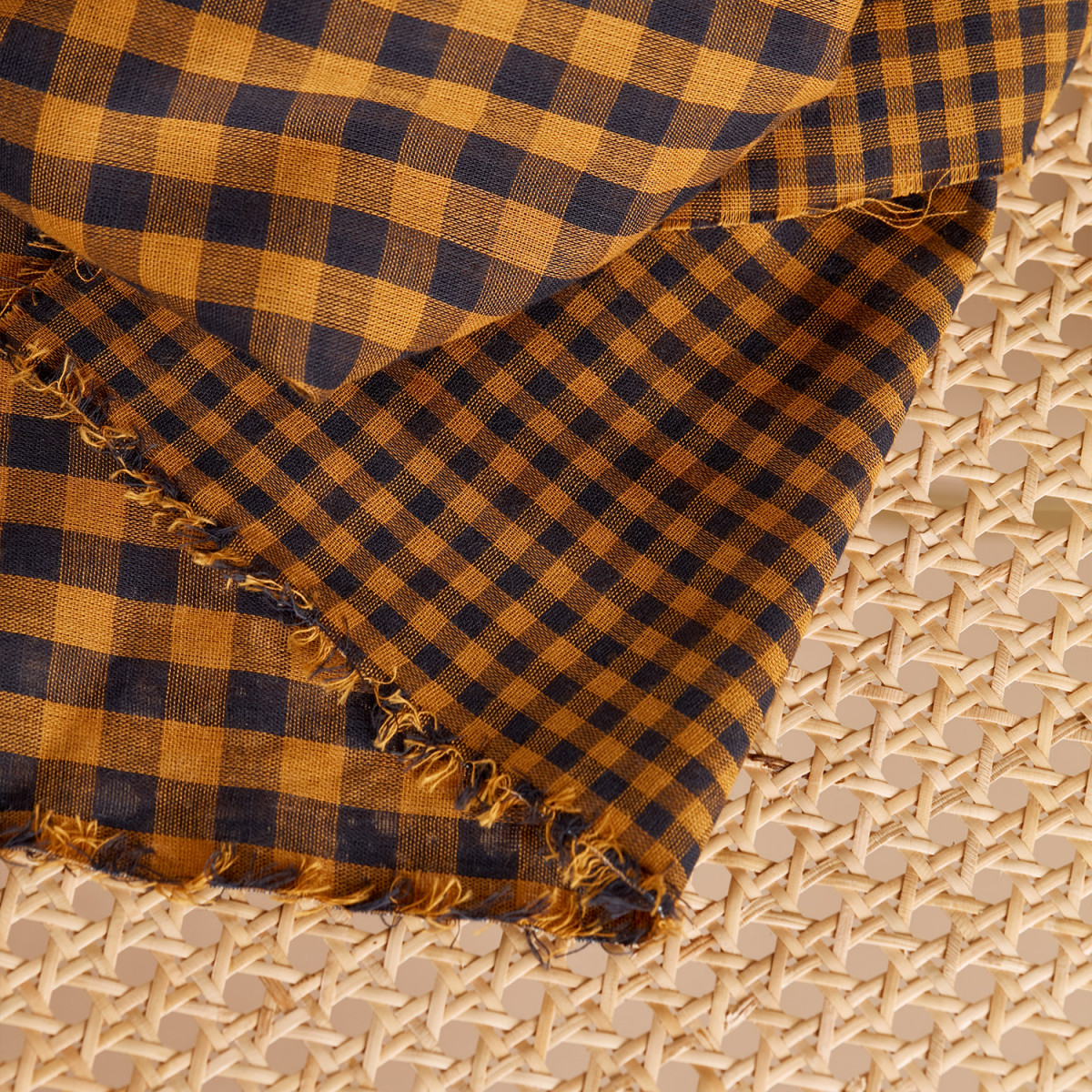 Gingham double gauze fabric ©Atelier Brunette - Double-sided - Maple –  Ikatee sewing patterns