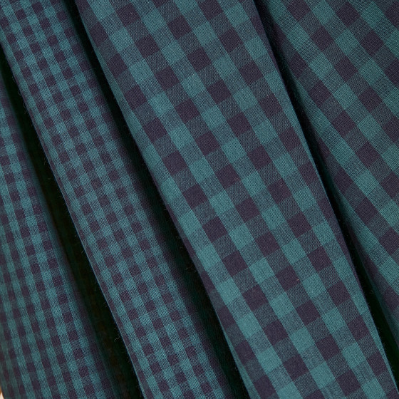 Gingham Night Forest Fabric