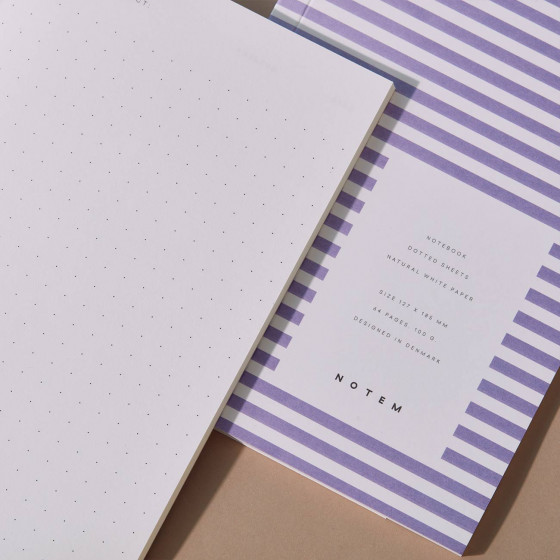 Carnet de notes small - Page pointillée - Lavender