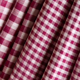 Gingham Off-White Dahlia Fabric Remnants