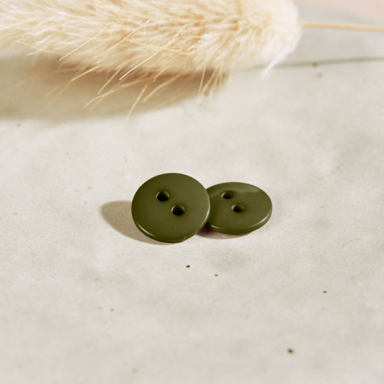 Classic Shine Buttons - Ivy Green