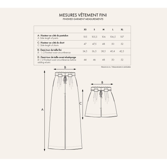 LE Pantalon Short - PDF Sewing Pattern