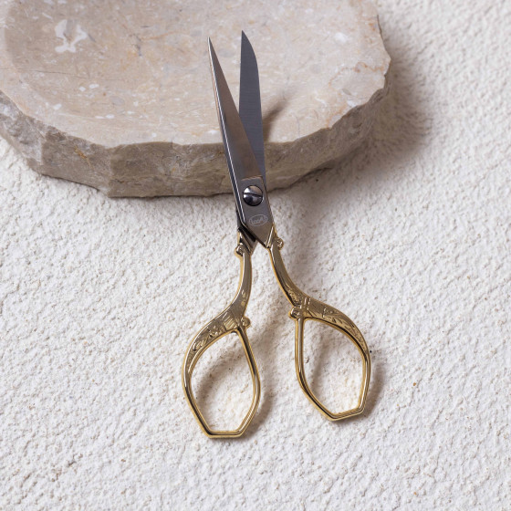 Gold embroidery scissors - Retro - 13 cm