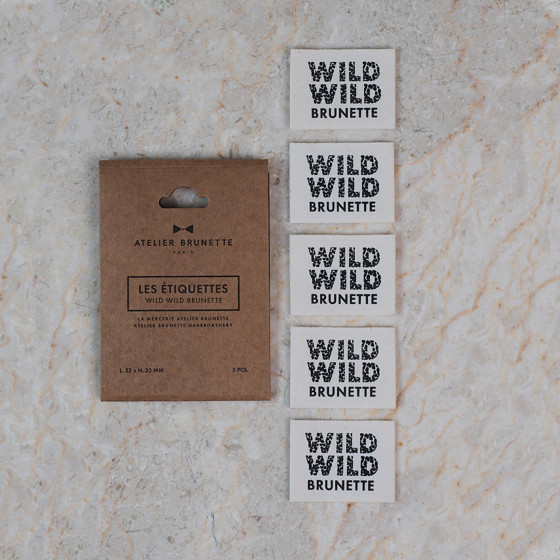 étiquettes Wild Wild Brunette - Atelier Brunette