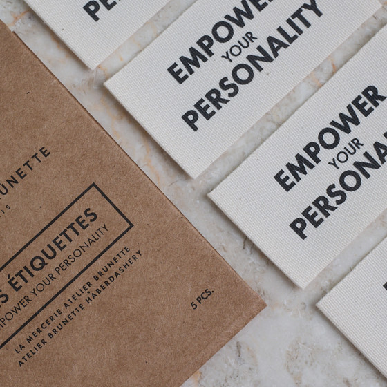 étiquettes Empower your Personality - Atelier Brunette