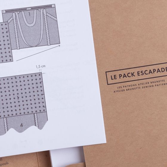 LE Pack Escapade Atelier Brunette - Patron Pochette