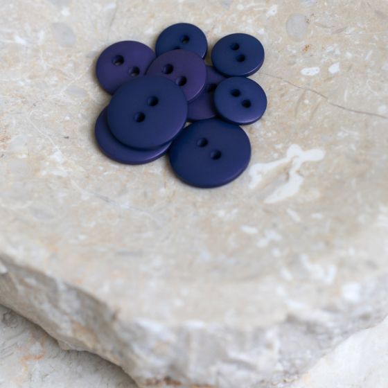 Classic Matte Buttons - Cobalt