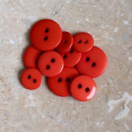 Classic Shine Buttons - Tangerine