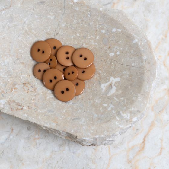 Classic Shine Buttons - Ochre