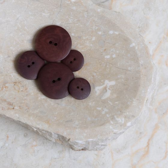 Palm Buttons - Rust / Crispy Brownie