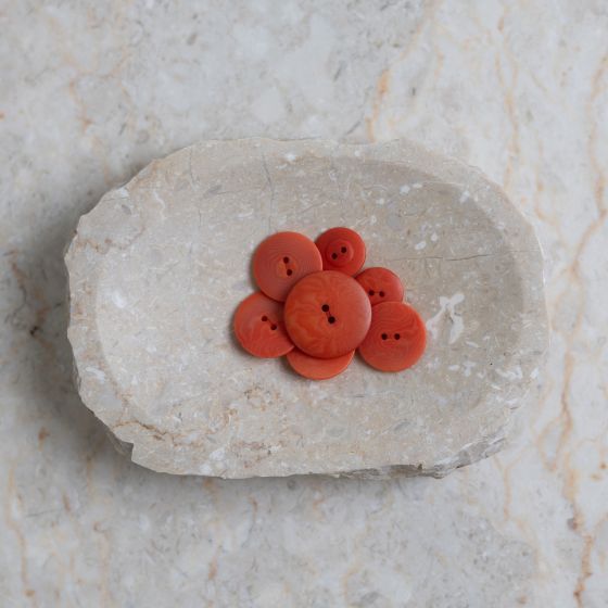 Palm Buttons - Tangerine