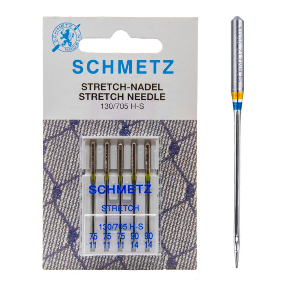 Sewing machine needles - n°75-90 x 5 - Stretch