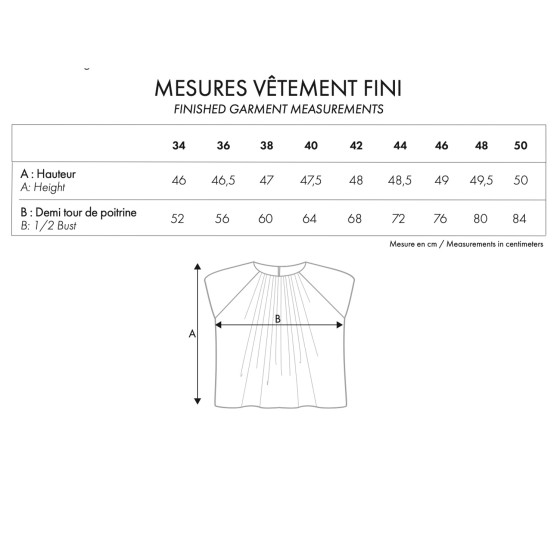 LE Top Epaulette - PDF sewing pattern