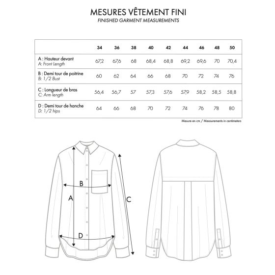 LA Chemise Boyish - PDF sewing pattern