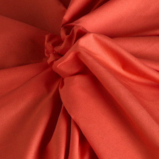 Poplin Poppy Tangerine Fabric