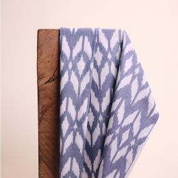 Tissu "Ikat Kamla Bleu"