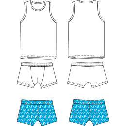 Sebastien Underwear set & Swimsuit 3-12 yo